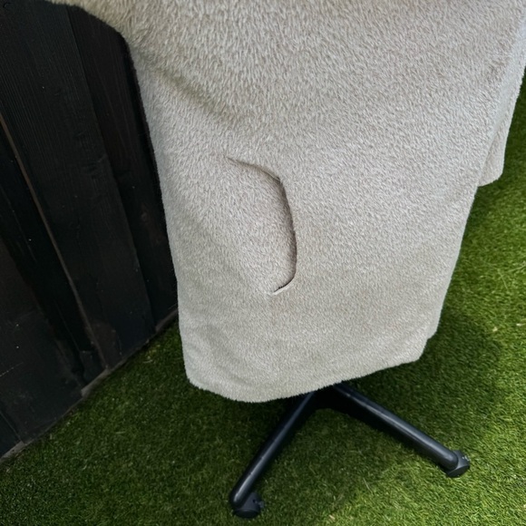 Trina Turk Cream Madison Textured Wedge Coat size 6 - Picture 5 of 14